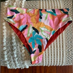 High waisted surf bikini bottoms